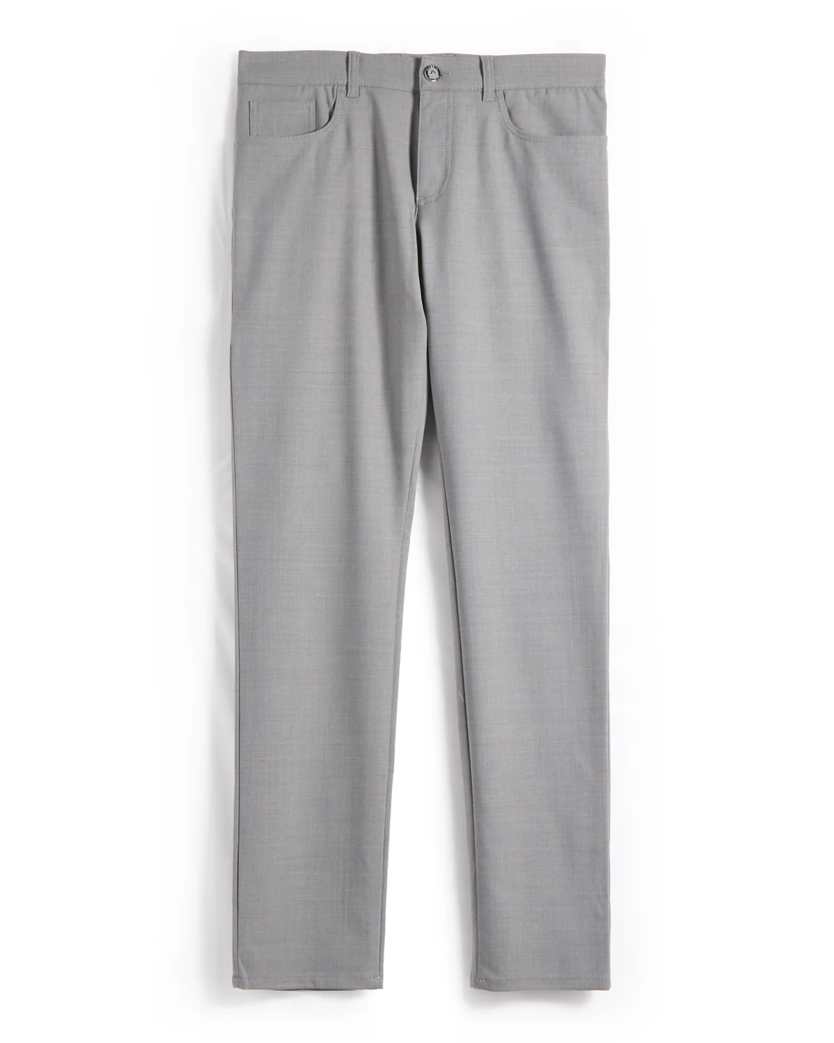 Grey Performance Wool Mix Dressy 5 Pocket Pants