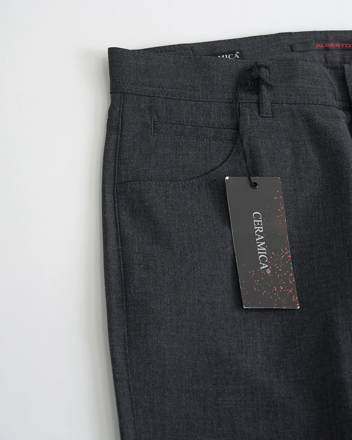 Grey 'stone' Modern Fit Ceramica 5 Pocket Tech Dress Pants - Image 4