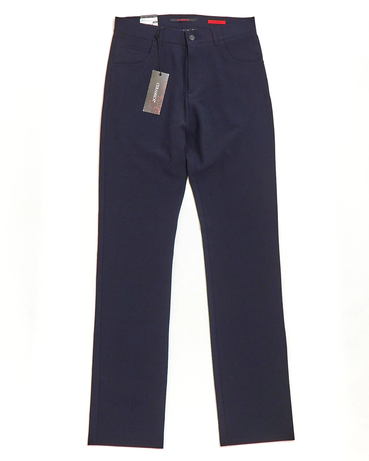 Navy 'Stone' Modern Fit Ceramica 5 Pocket Tech Dress Pants - Image 3