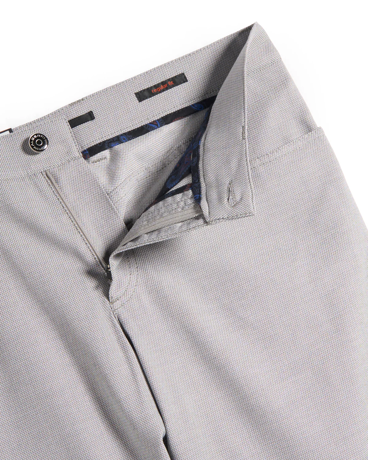 Silver Two Tone Ceramica 'Pipe' 5 Pocket Dressy Pants - Image 2