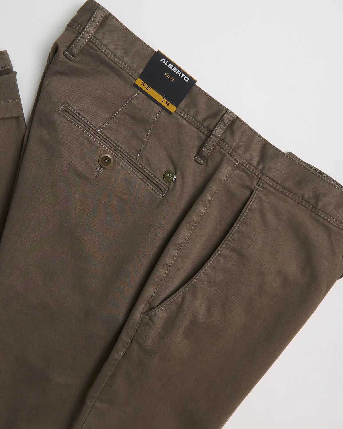 Tencel & Cotton Super Comfort 'Rob' Slim Fit Chinos - Image 3