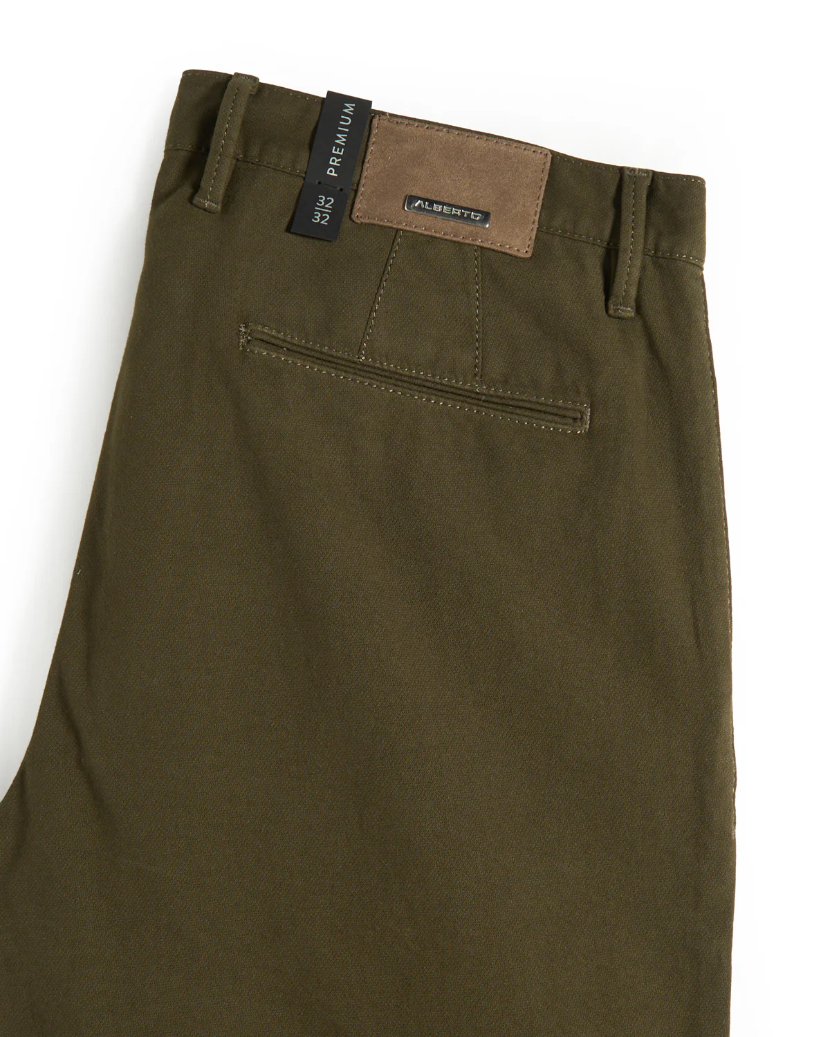 Textured Cotton Stretch Slim Fit Trousers - Image 5