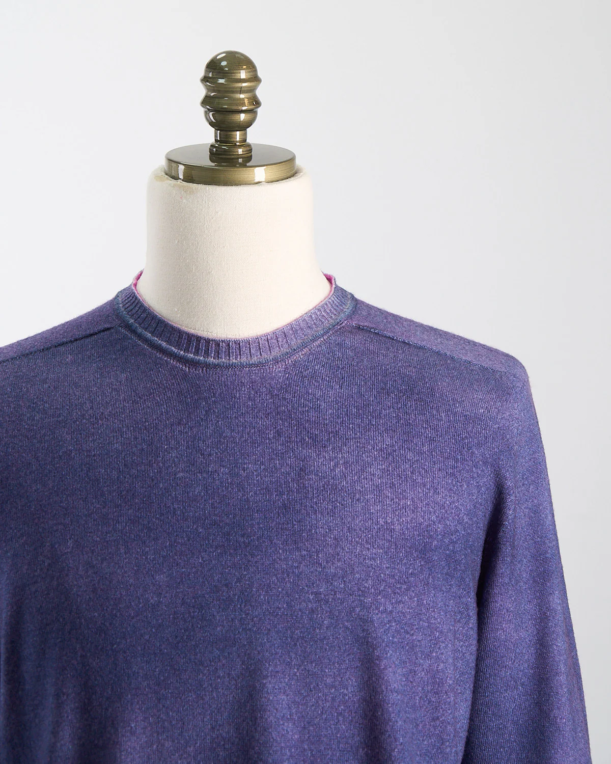 Reversable Double Airbrush, 15 Gauge, 100% Merino, Crewneck Sweater - Image 2