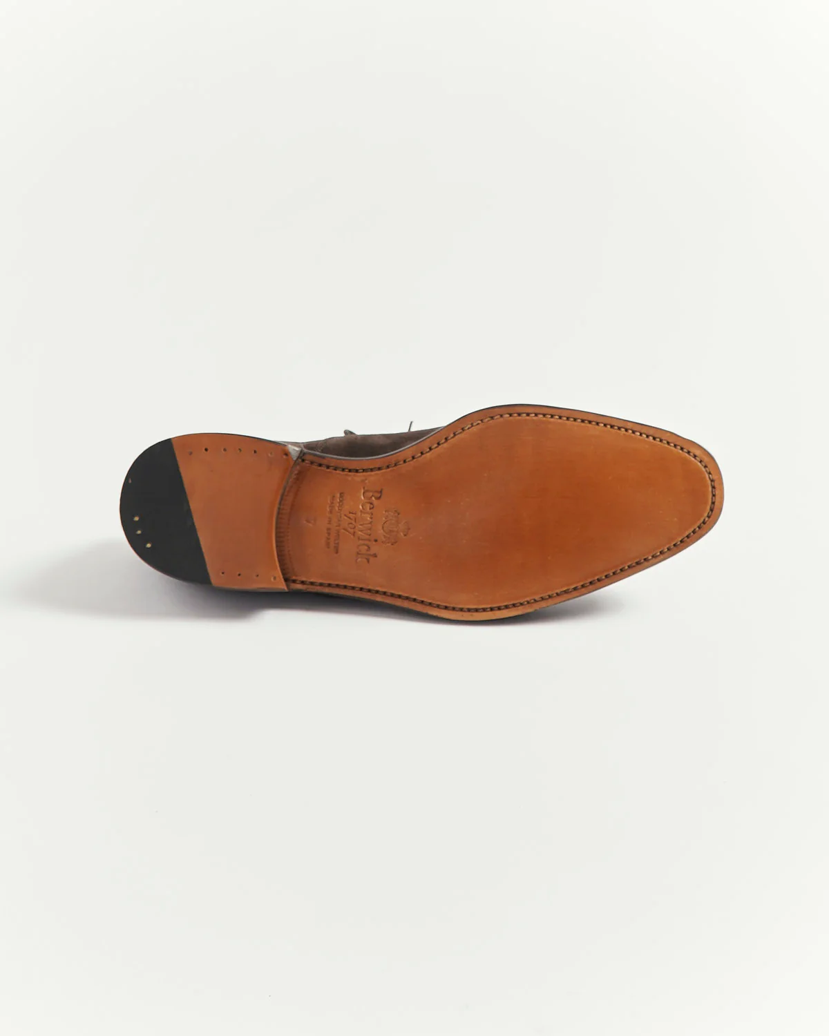 Chocolate Brown Suede Cap Toe Oxford Dress Shoe - Image 5