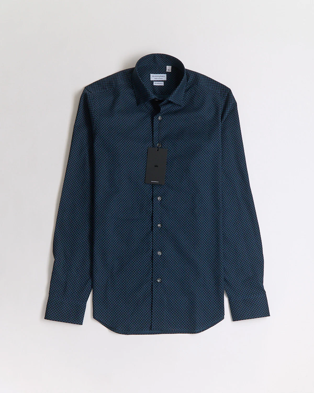 Japanese Printed Checkerboard Chambray Shirt