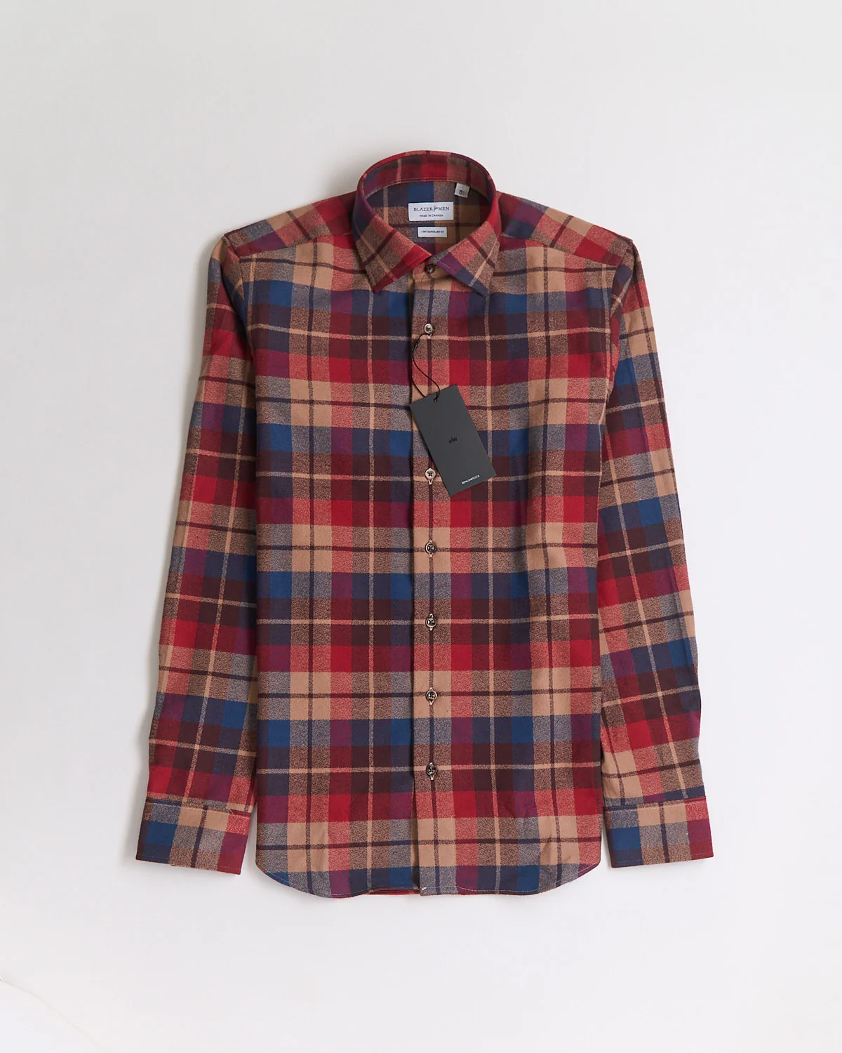 'Mammoth Flannel' Check Crepe Flannel Shirt