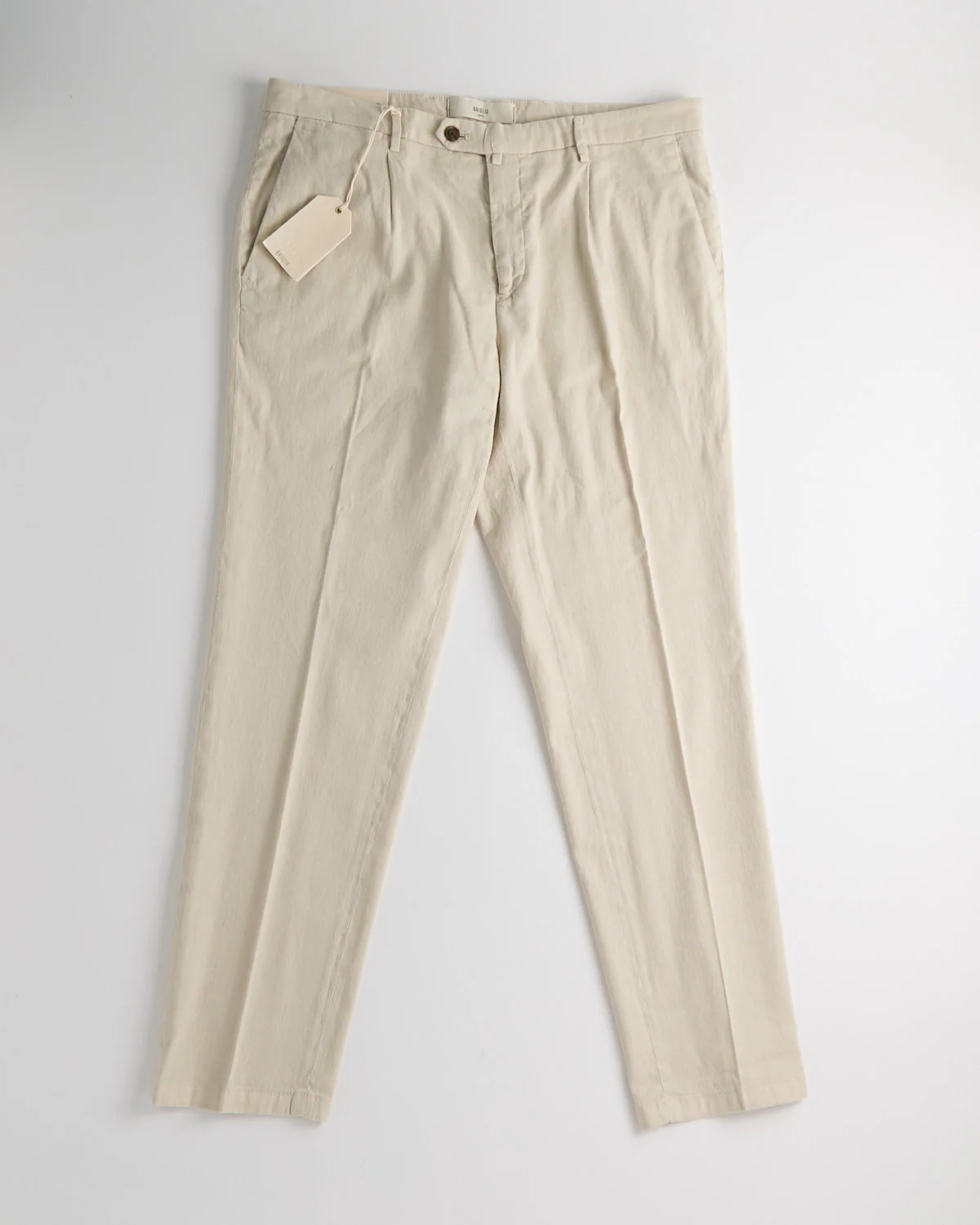 Comfort Fit Linen Stretch Summer Trousers - Image 4