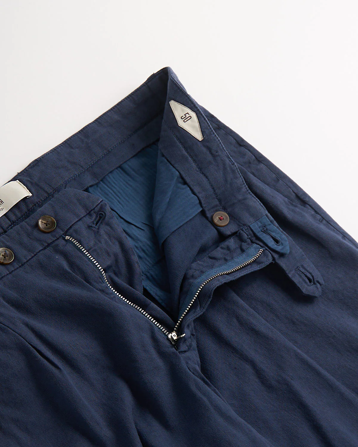 Comfort Fit Linen Stretch Summer Trousers - Image 2