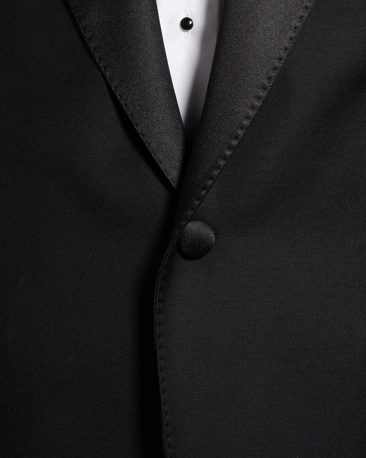 'Taylor' Black Peak Lapel Tuxedo Jacket - Image 7