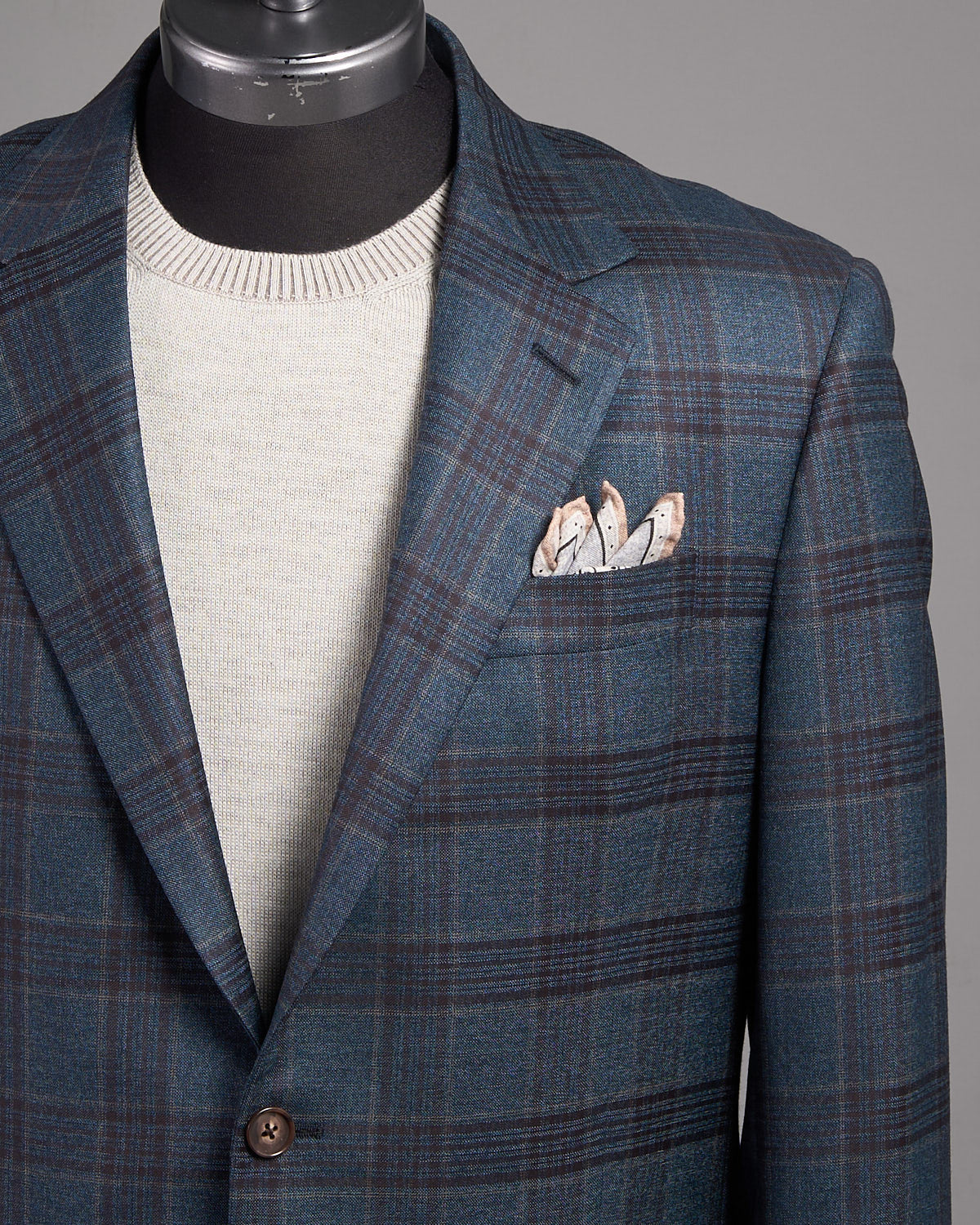 Super 130's Wool Check 'Gibson' Fit Sport Jacket - Image 2