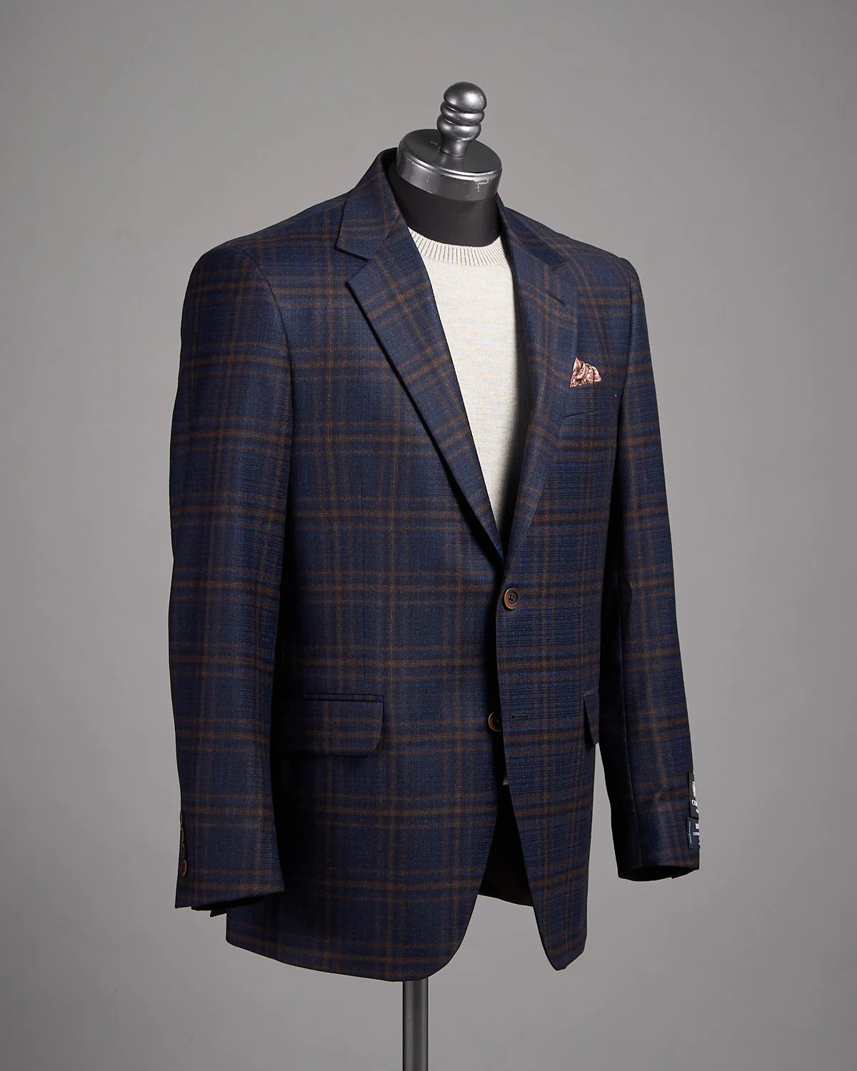 Super 130's Wool Check 'Gibson' Fit Sport Jacket