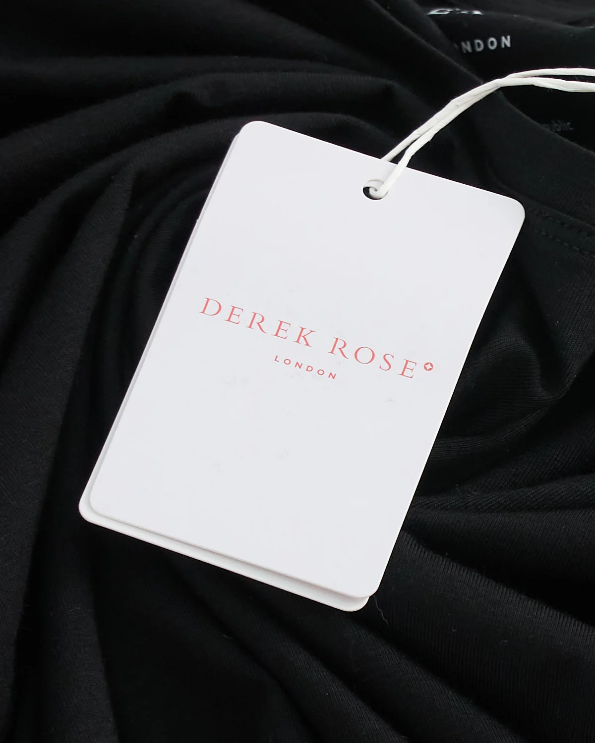 Micro Modal Basel Solid Black Crew Neck T-Shirt - Image 2