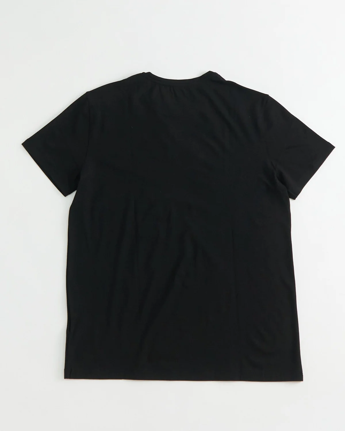 Micro Modal Basel Solid Black Crew Neck T-Shirt - Image 6
