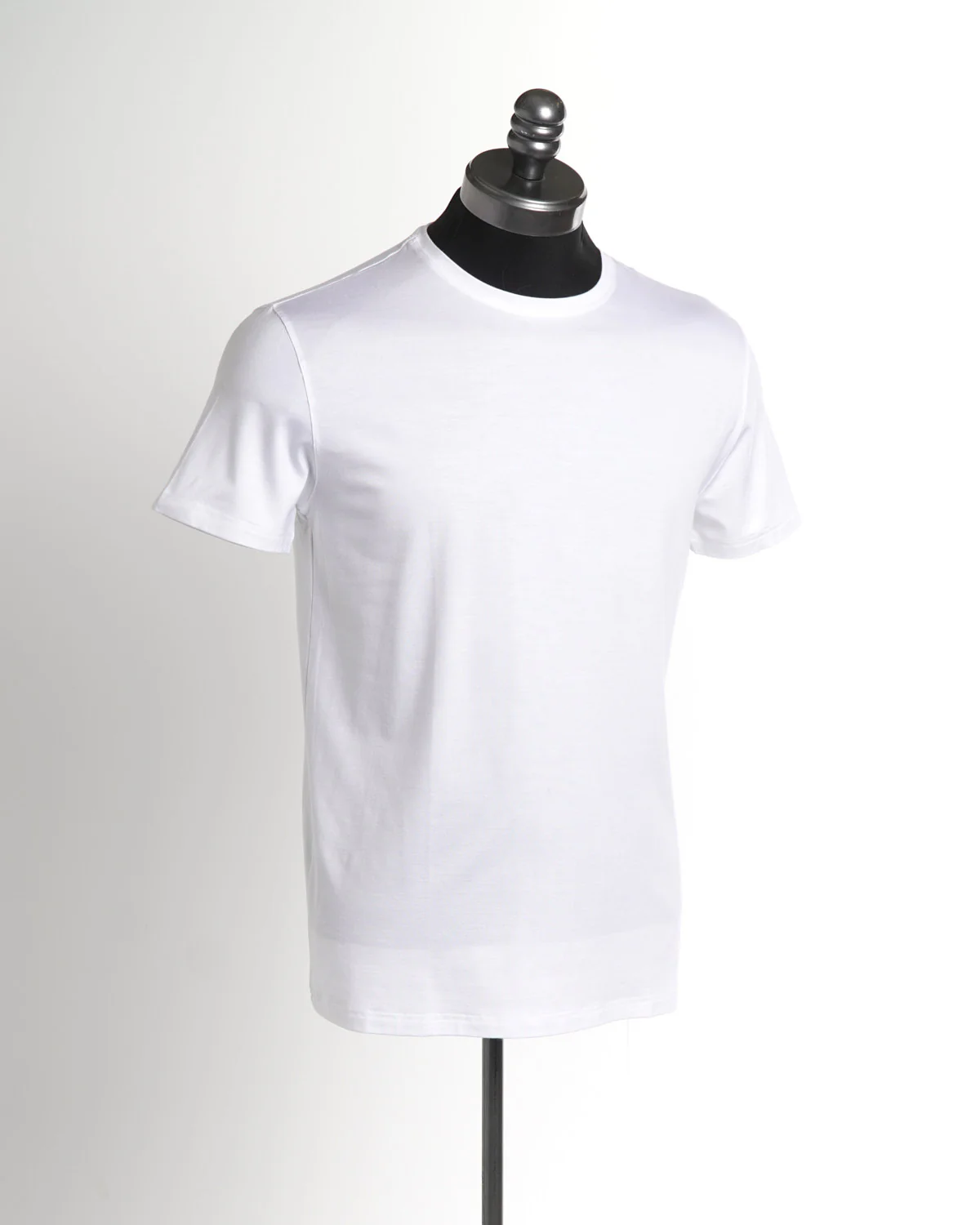 Micro Modal Basel Solid White Crew Neck T-Shirt