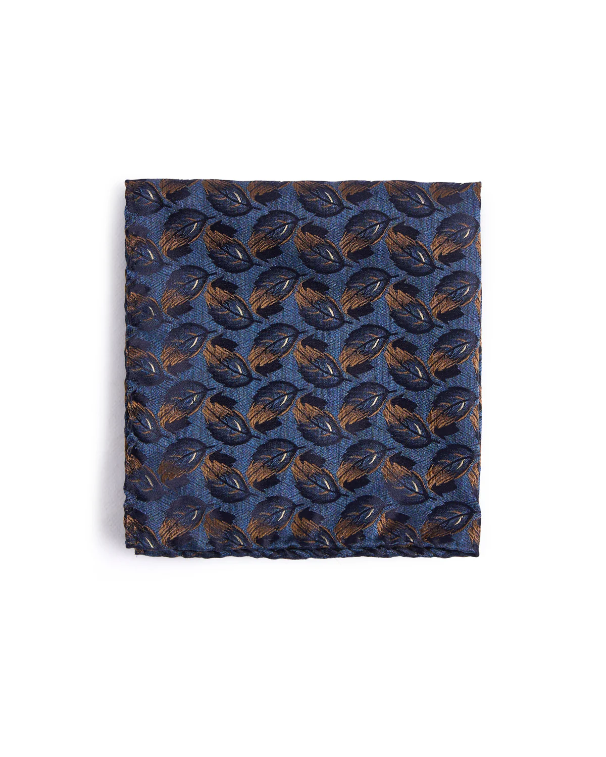Silk Cascading Leaves Pocket Square