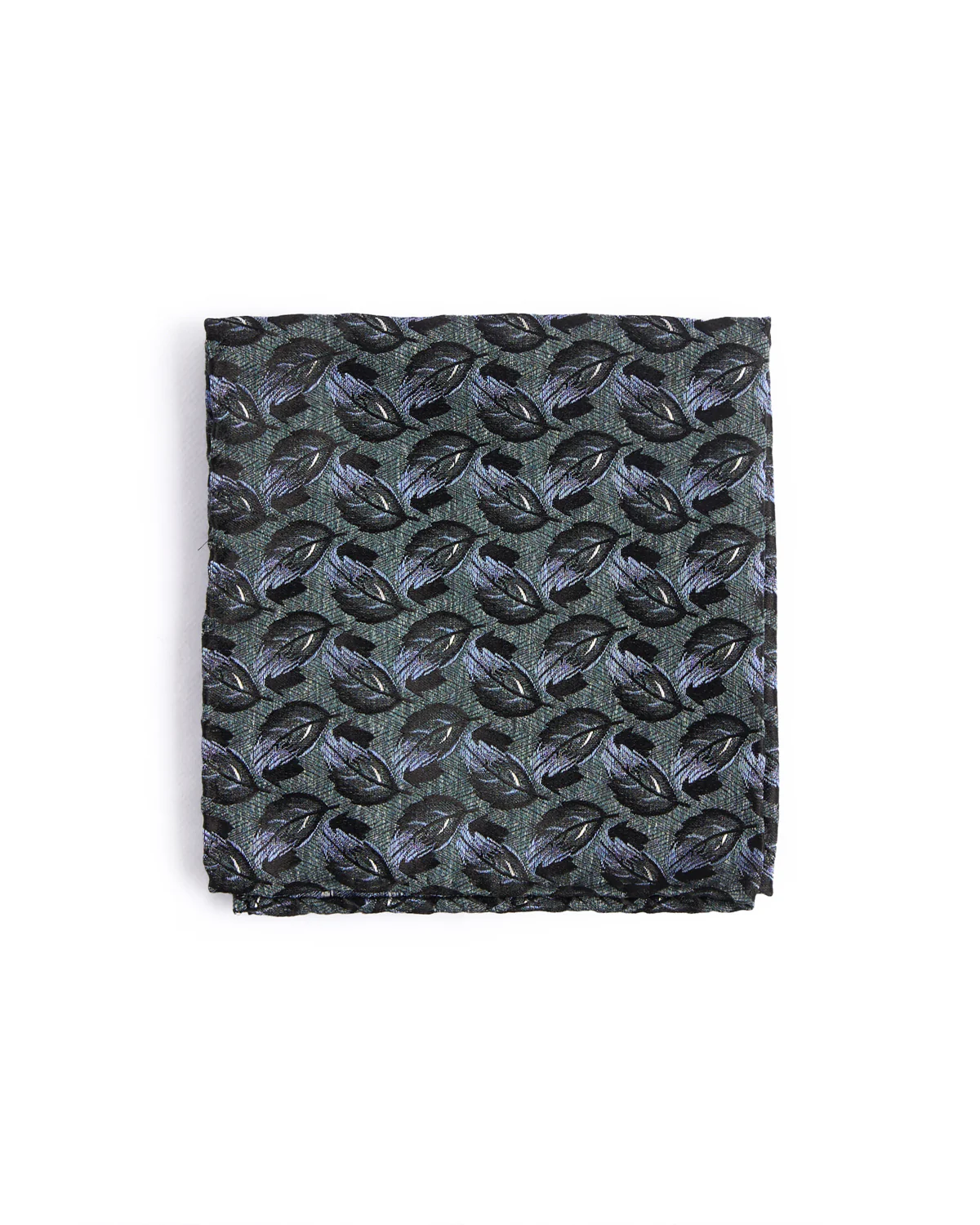 Silk Cascading Leaves Pocket Square
