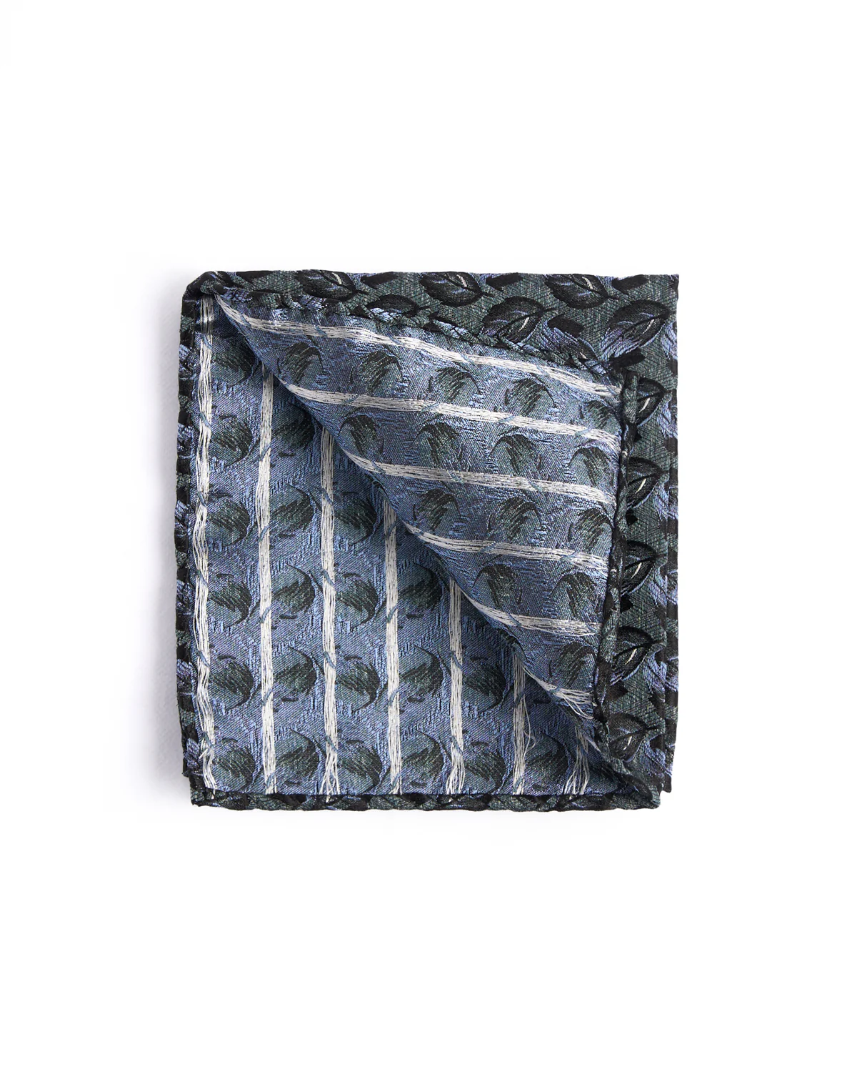 Silk Cascading Leaves Pocket Square - Image 2