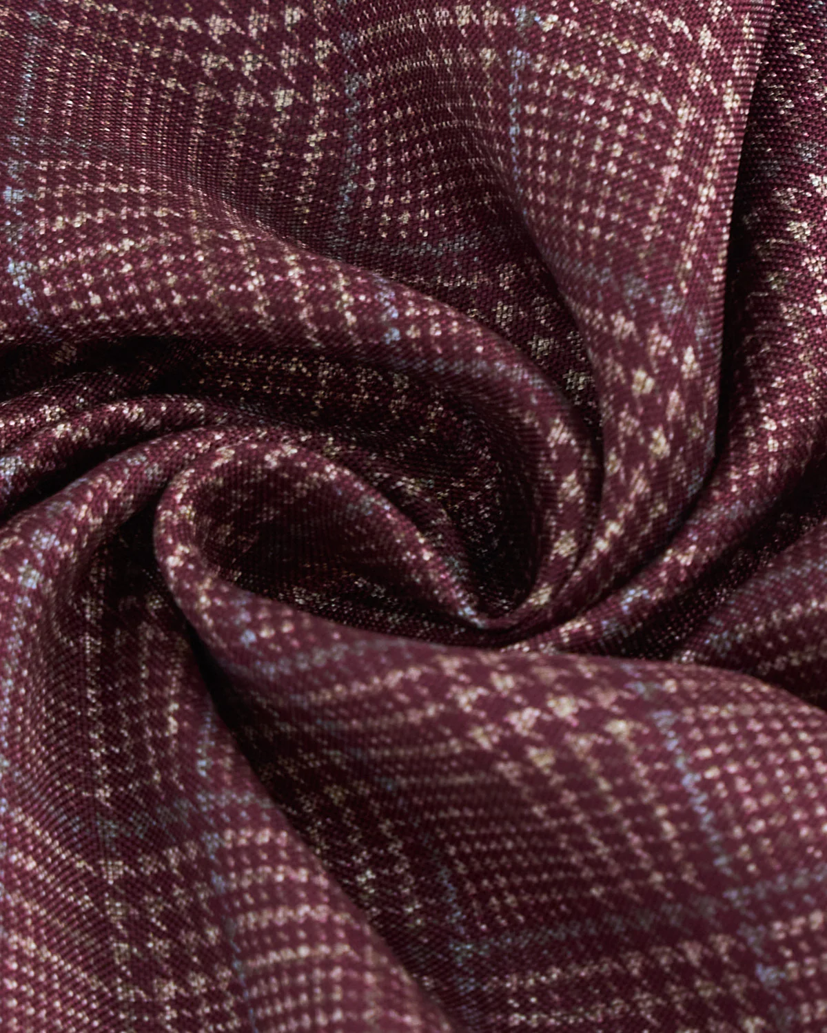Silk Reversible Dot, Prince Of Wales Pocket Square - Image 2