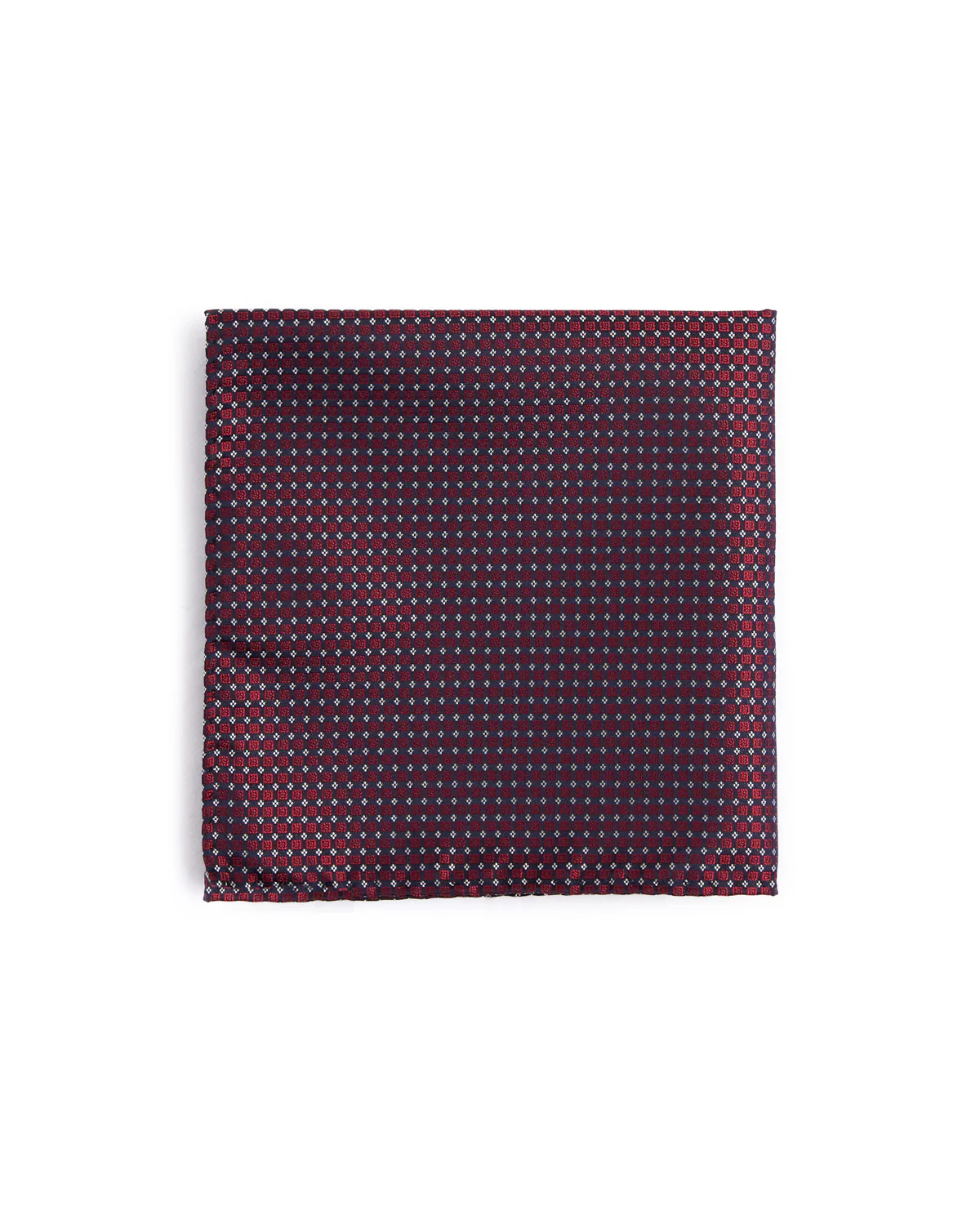 Silk Windowpane Micro Neat Pocket Square