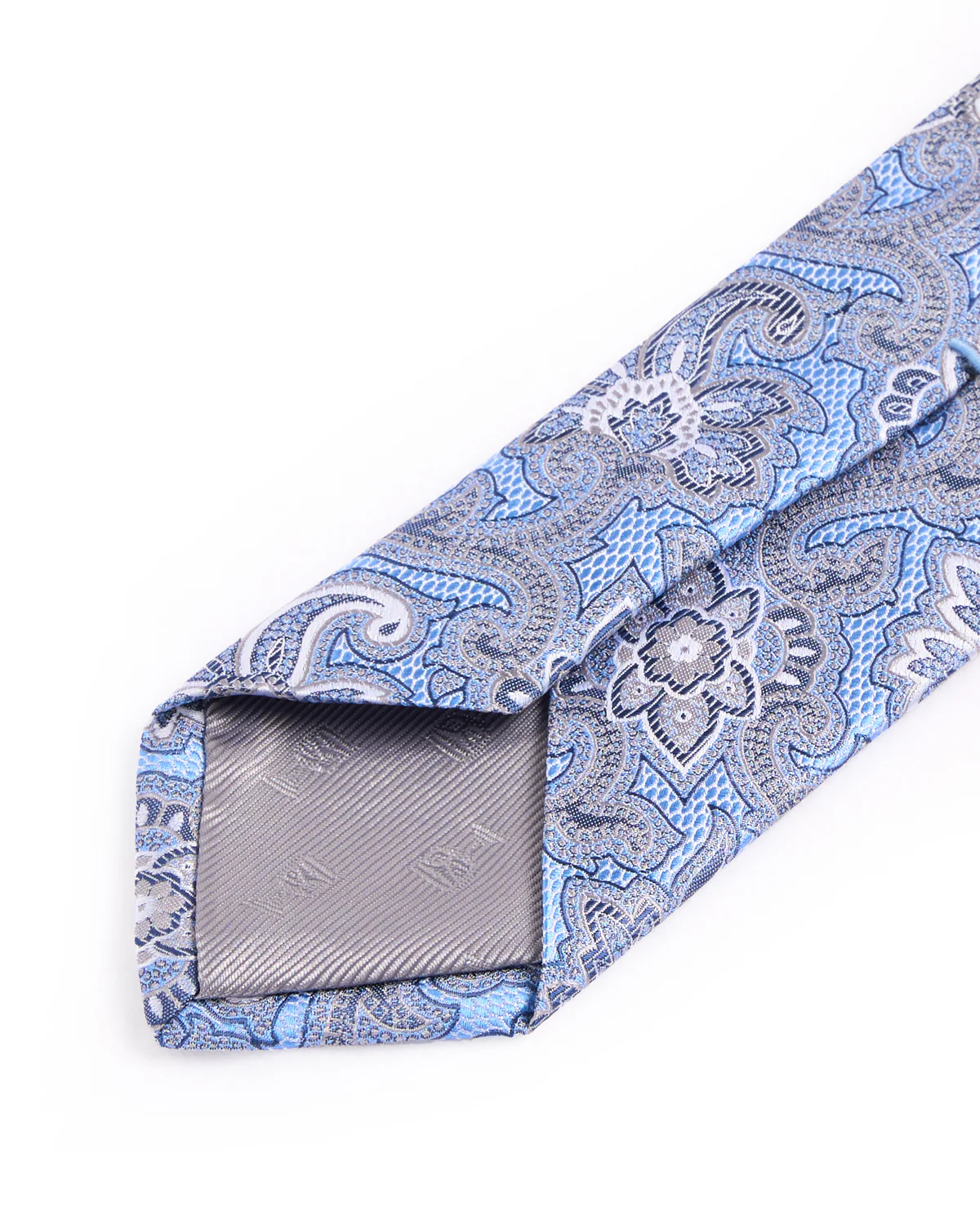 Silk Woven Jacquard Floral Paisley Tie - Image 3