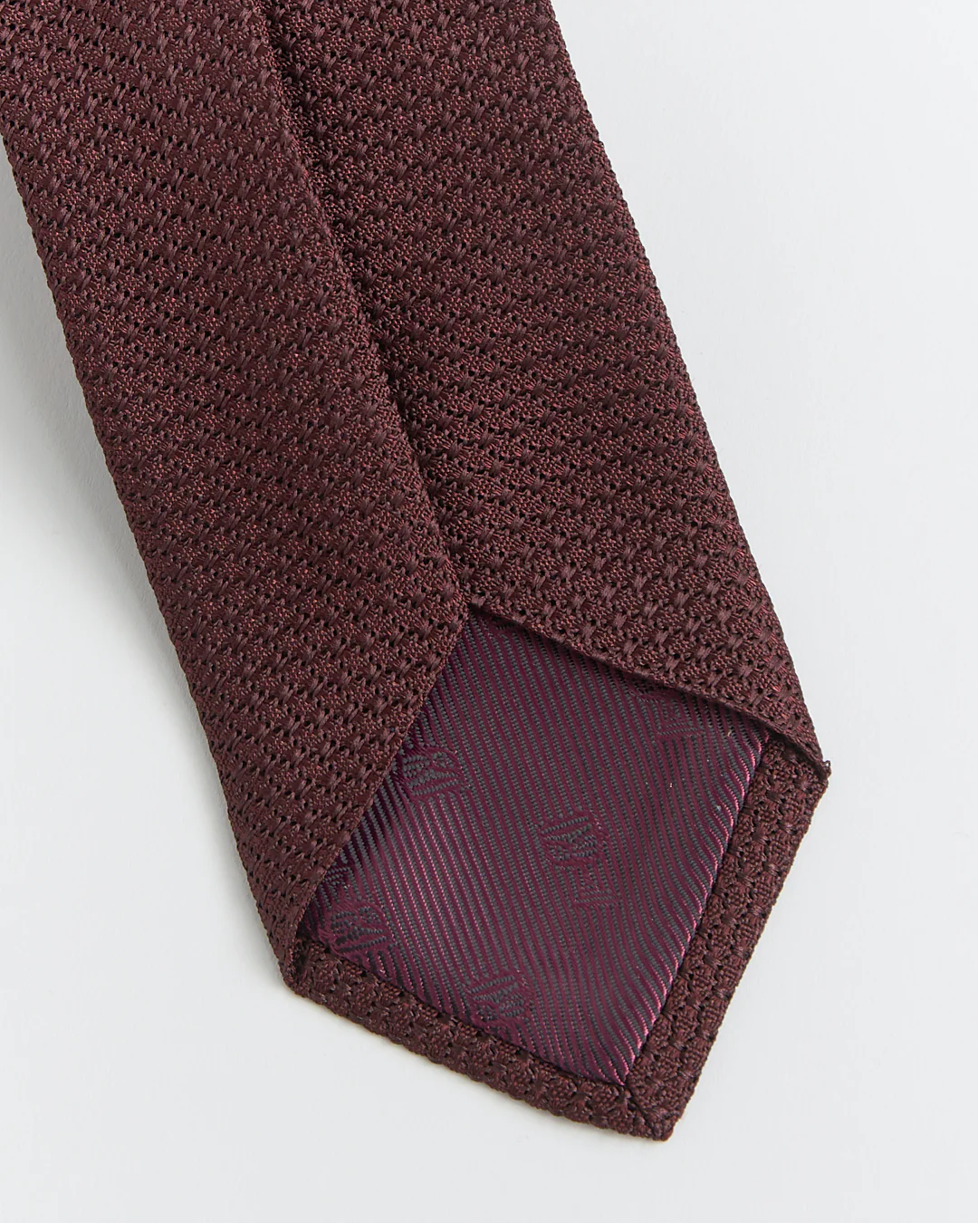 Solid Grenadine Garsa Grossal Silk Tie - Image 3