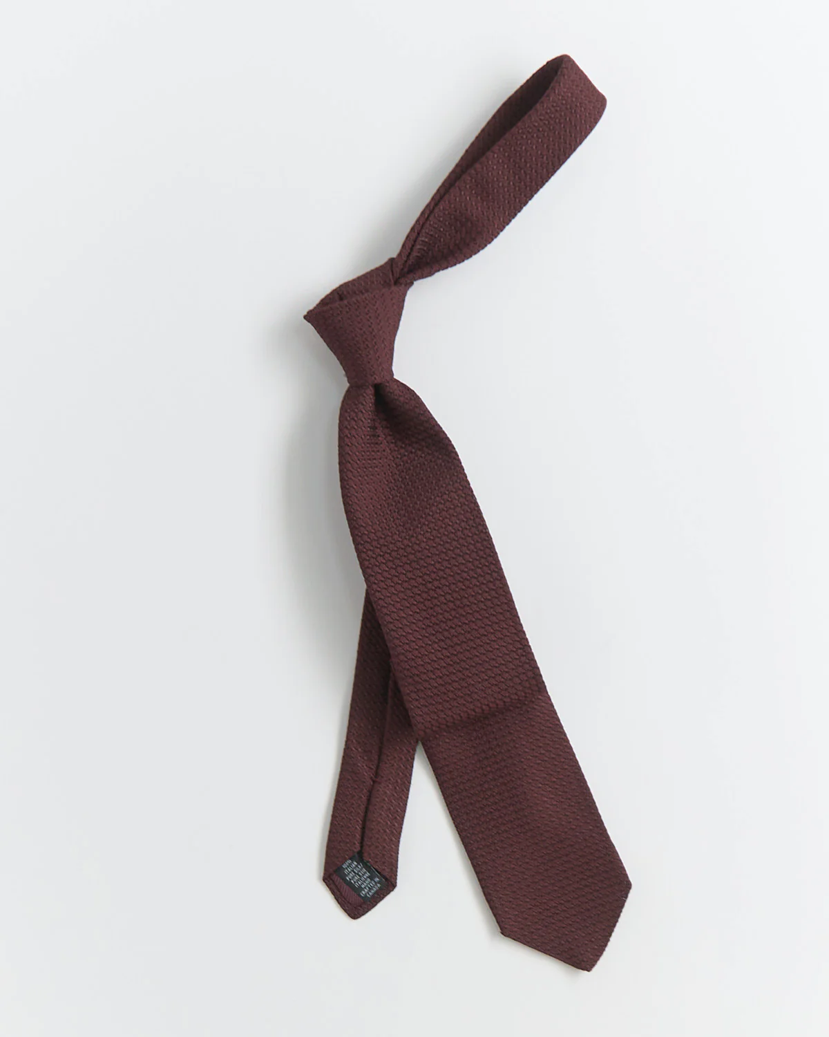 Solid Grenadine Garsa Grossal Silk Tie - Image 6
