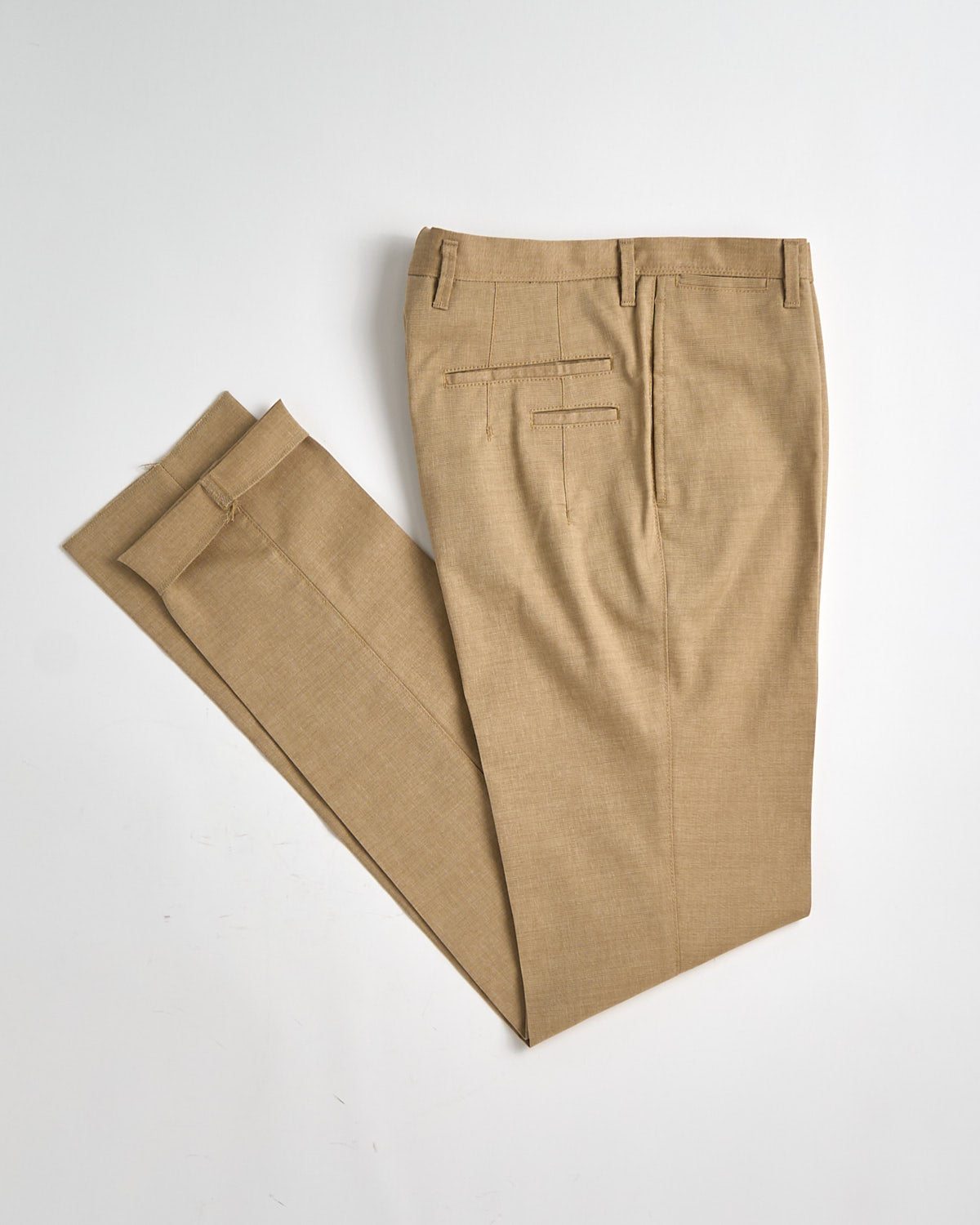 Chambray Oxford Stretch Linen Tech Trousers