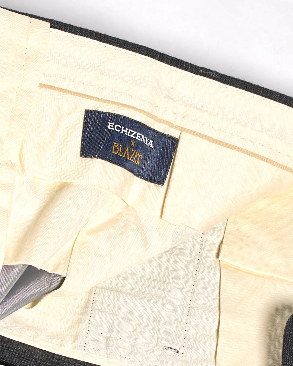 Prince Of Wales Super 120's Light Flannel Double Pleated Dress Pants - Image 8