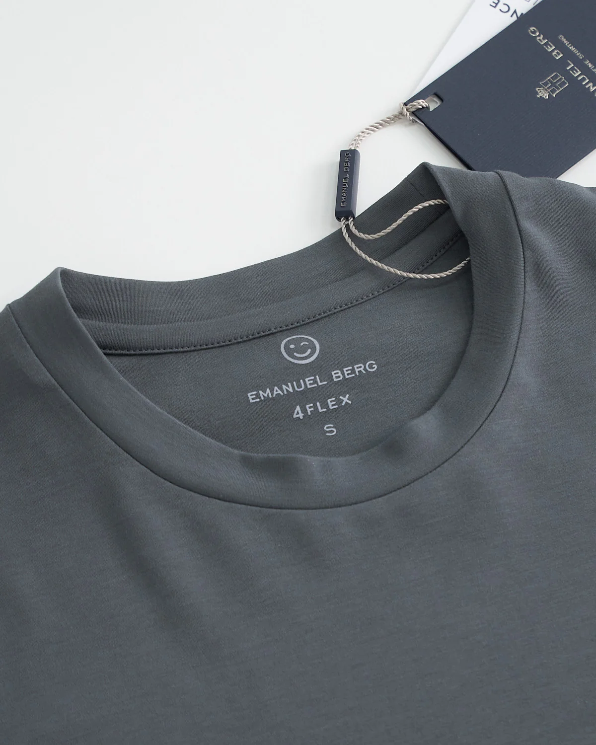 Grey Modern Fit 4Flex Knit T-Shirt - Image 4