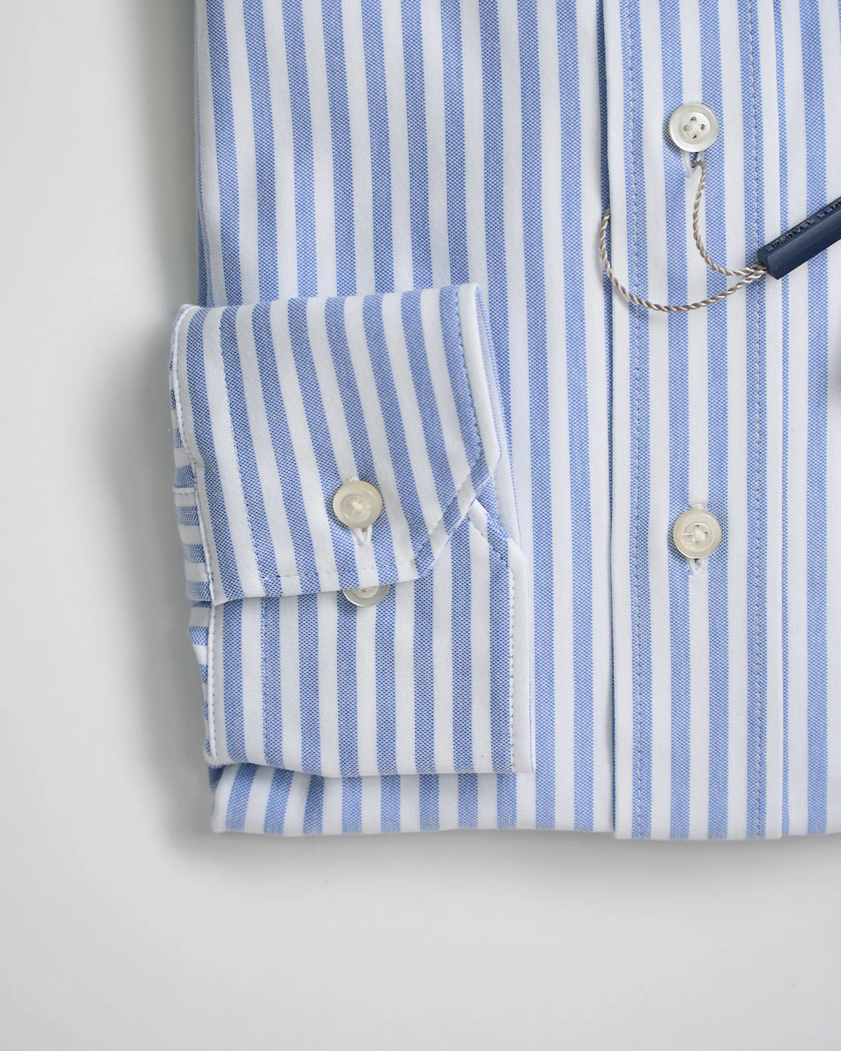 Modern Fit Albini '4 Flex' Stripe Stretch Knit Dress Shirt - Image 3