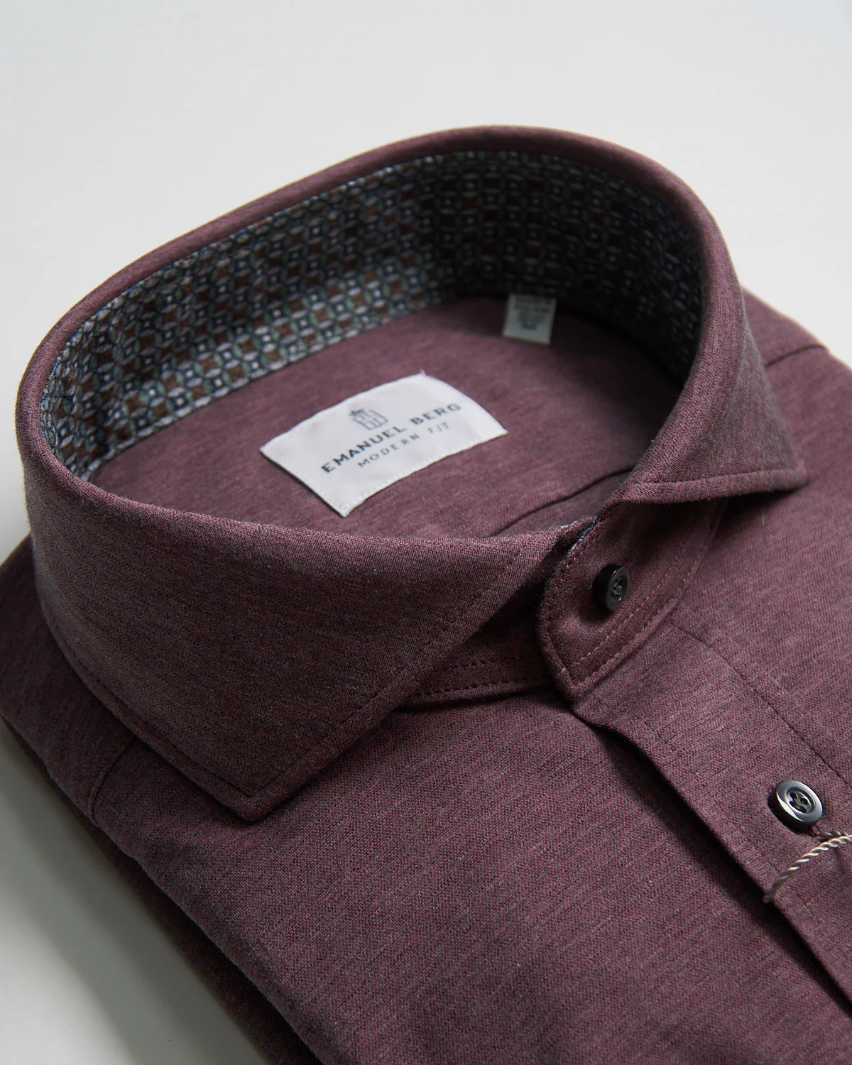 Modern Fit Premium Jersey' Heathered Stretch Knit Shirt - Image 2
