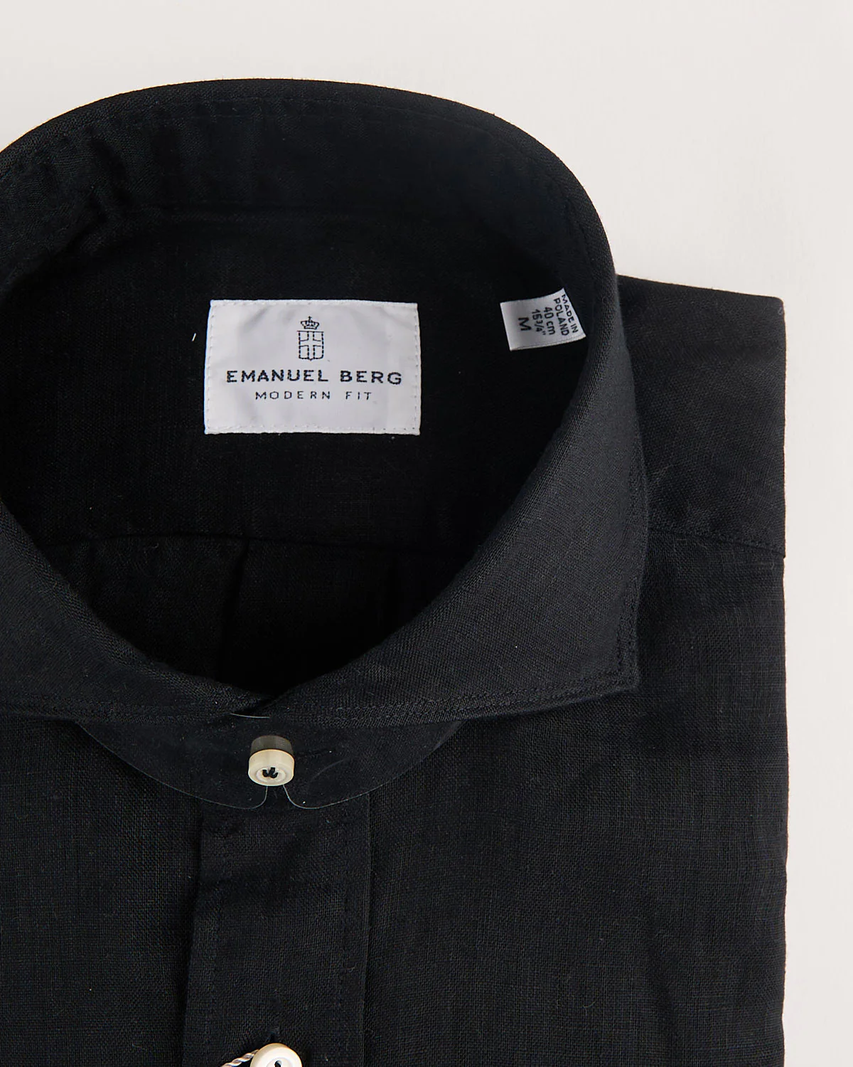 Washed Solid Luxe Linen Casual Sartorial Shirt - Image 4