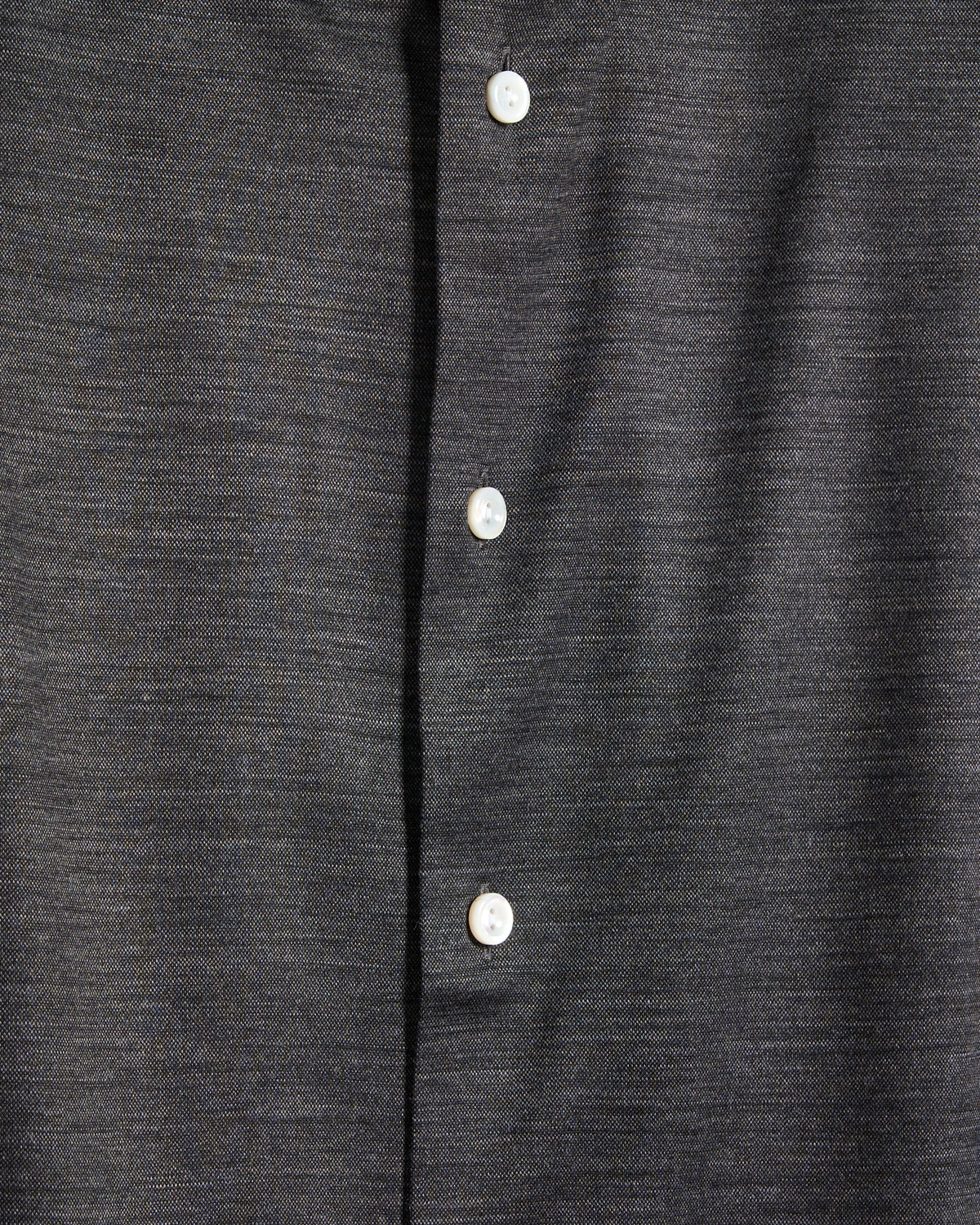 Charcoal Grey Merino Slim Jersey Shirt - Image 5