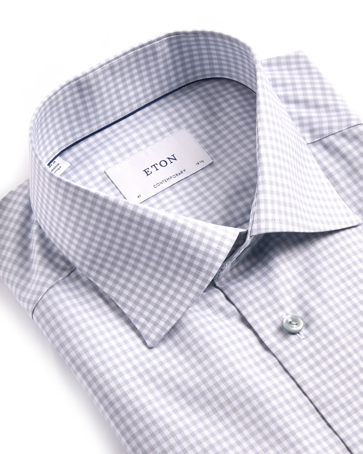 Check Cotton Tencel Contemporary Shirt - Image 2