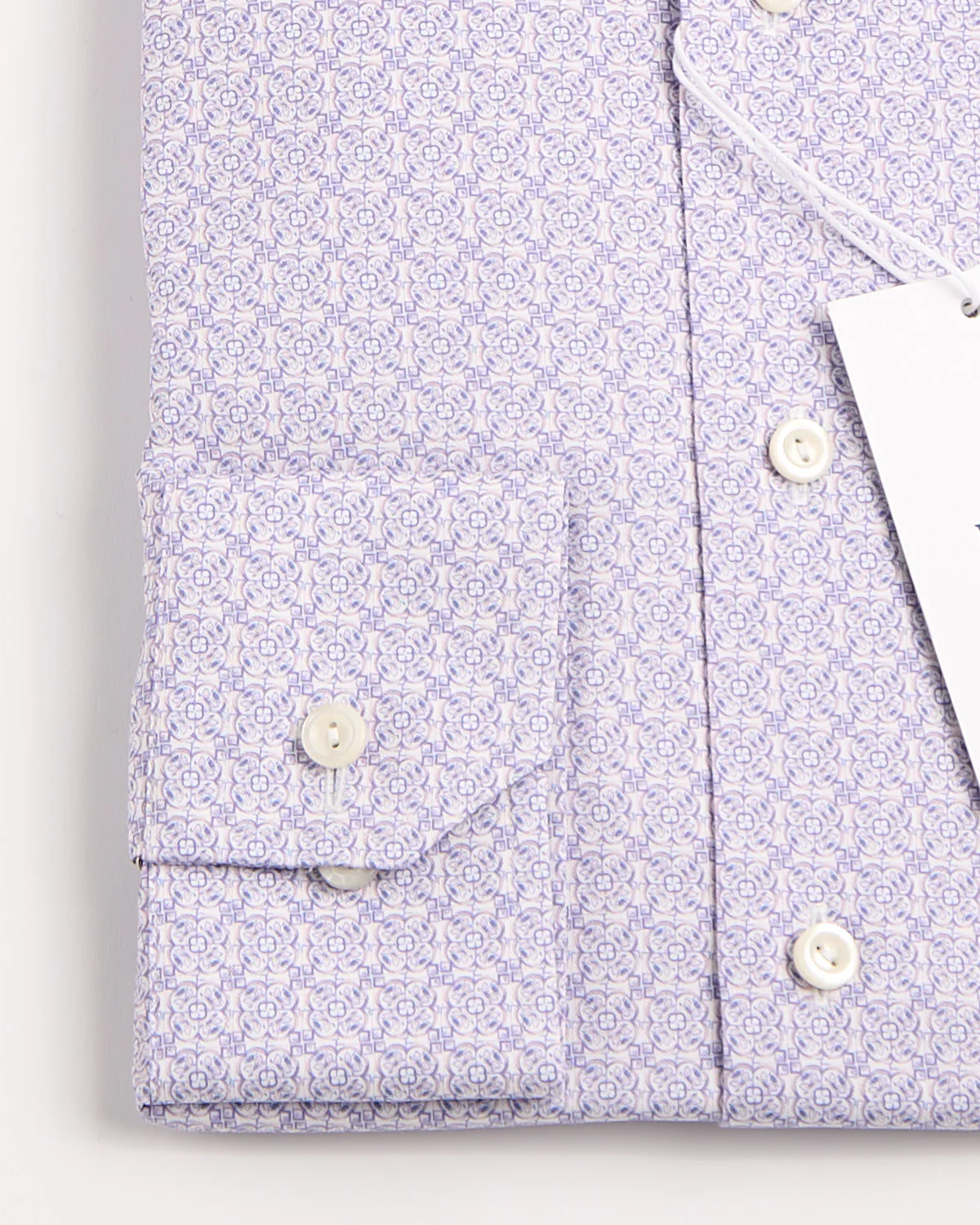 Contemporary Pink Geometric Signature Twill Shirt - Image 2