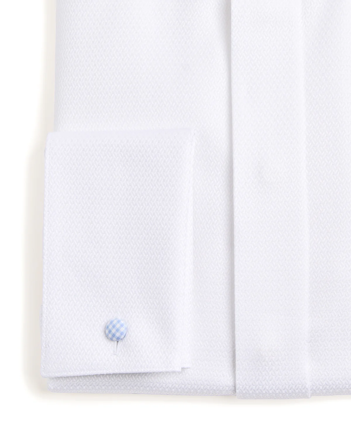 Dobby Fly Front Contemporary Formal Shirt - Image 3