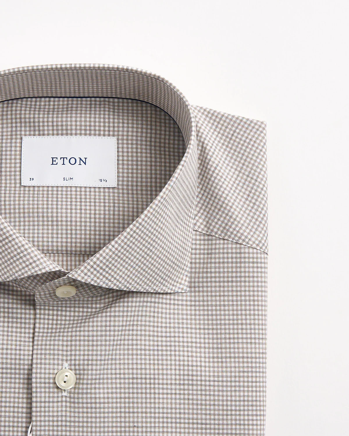Fine Twill Check Slim Shirt - Image 2