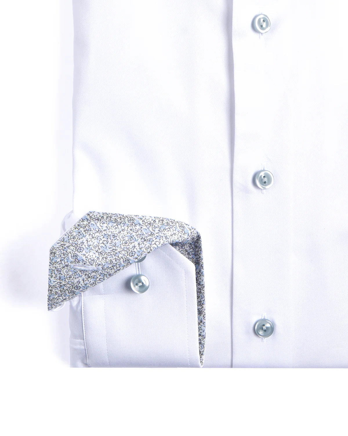 Floral Trim Signature Twill Slim Shirt - Image 3