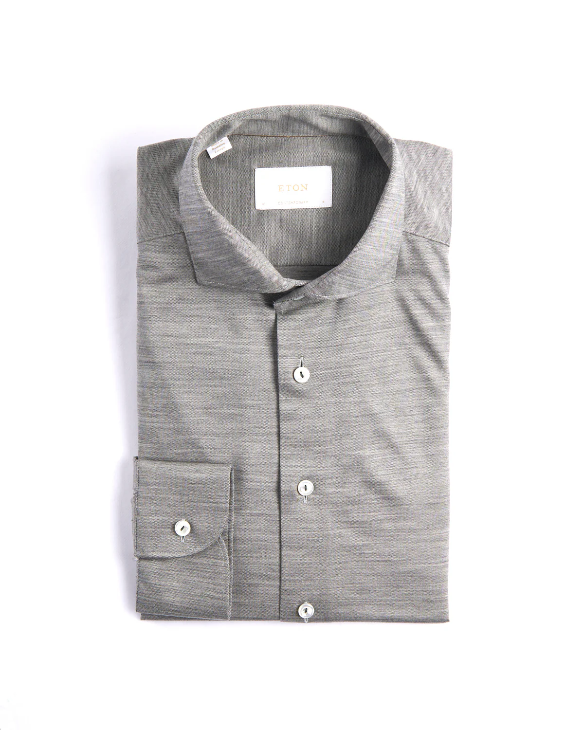 Grey Merino Jersey Contemporary Shirt