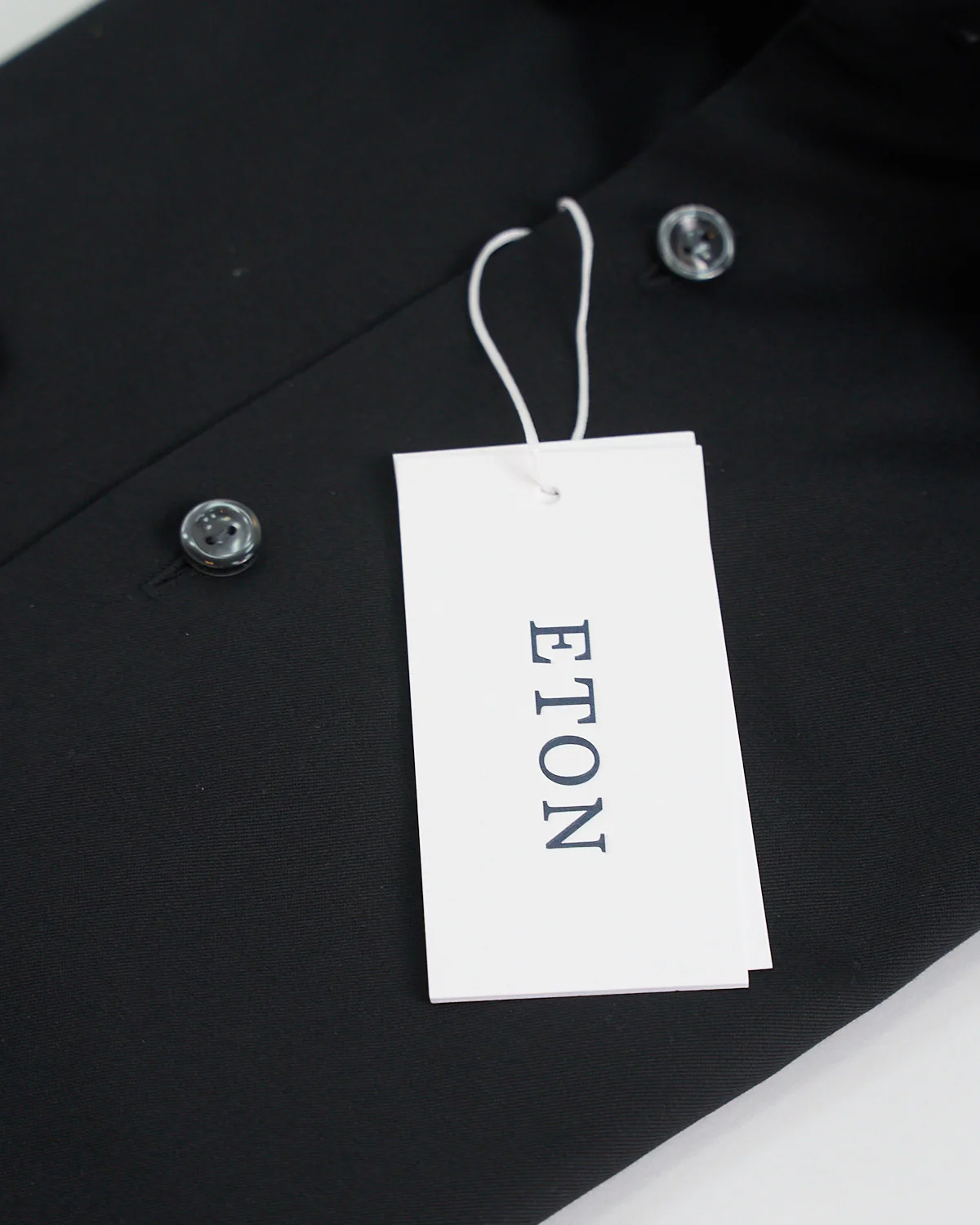 Signature Twill Black Contemporary Dress Shirt - Image 4