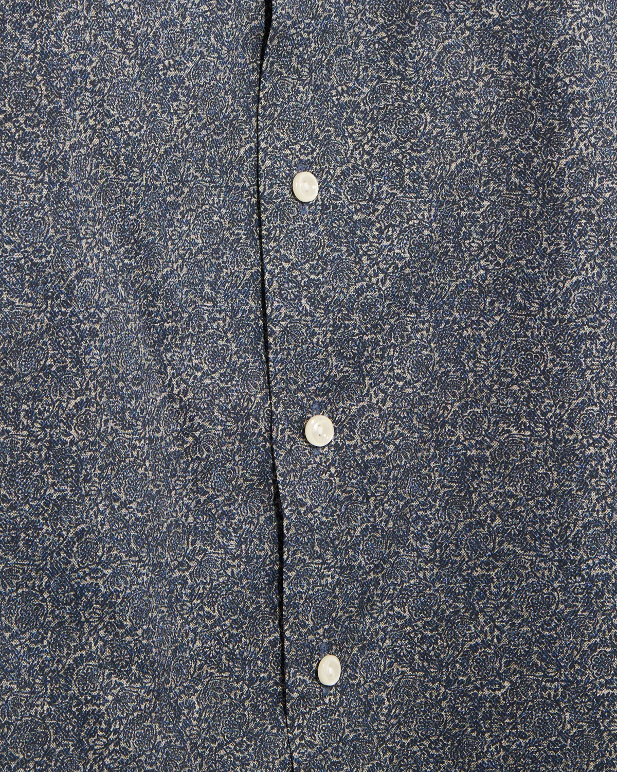 Slim Fit Tonal Ornamental Print Shirt - Image 8