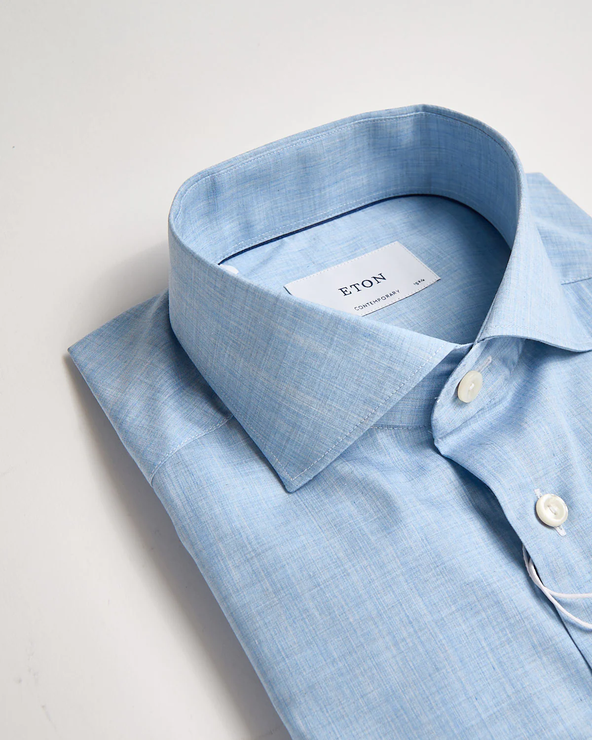 Solid Fine Twill Contemporary Shirt - Image 4