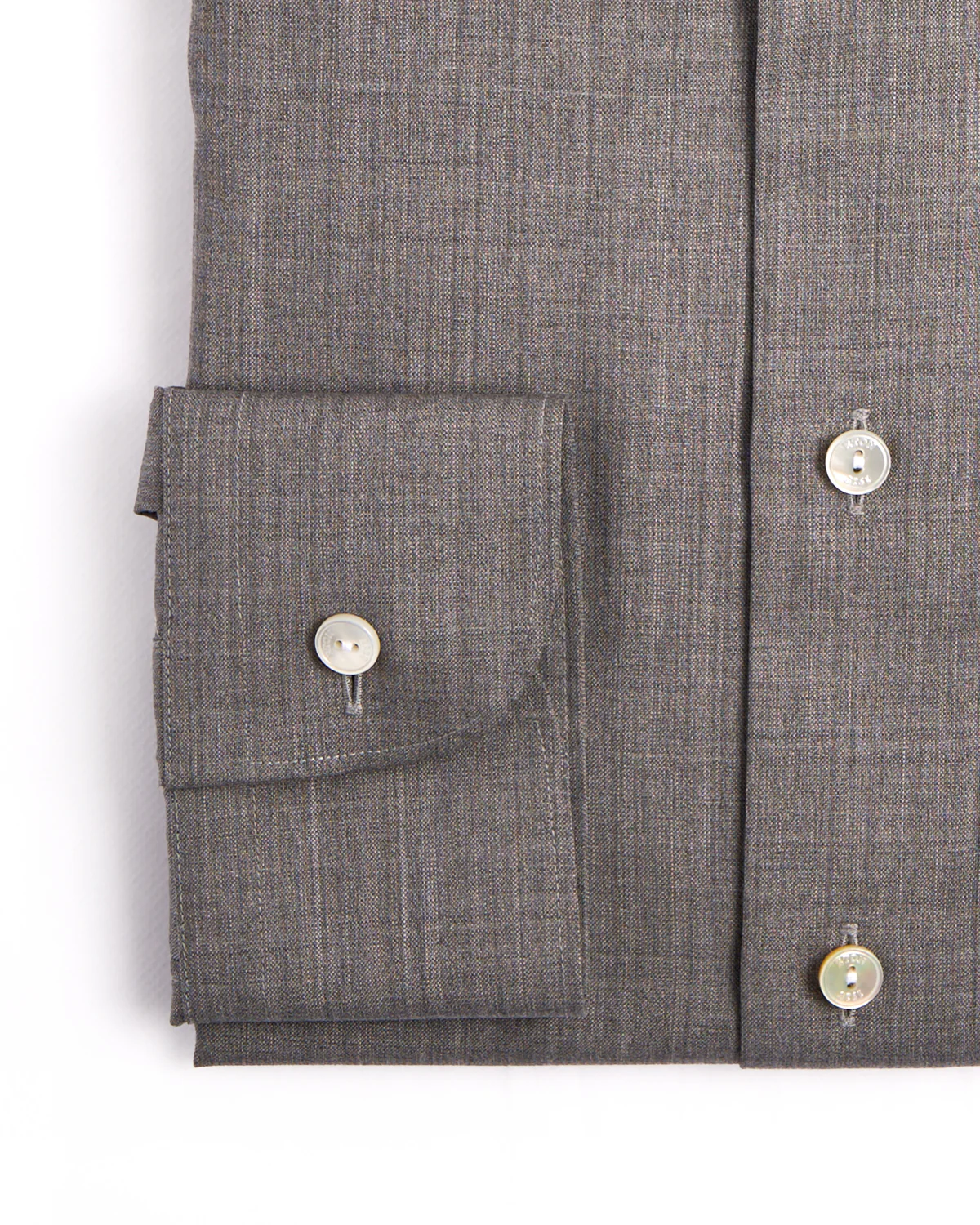 Solid Merino Wide Spread Slim Fit Shirt - Image 3
