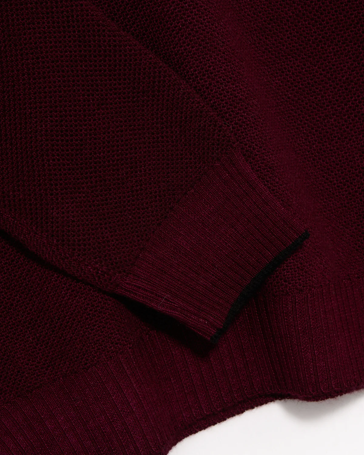 100% Merino Wool Quarter Zip Sweater - Image 2