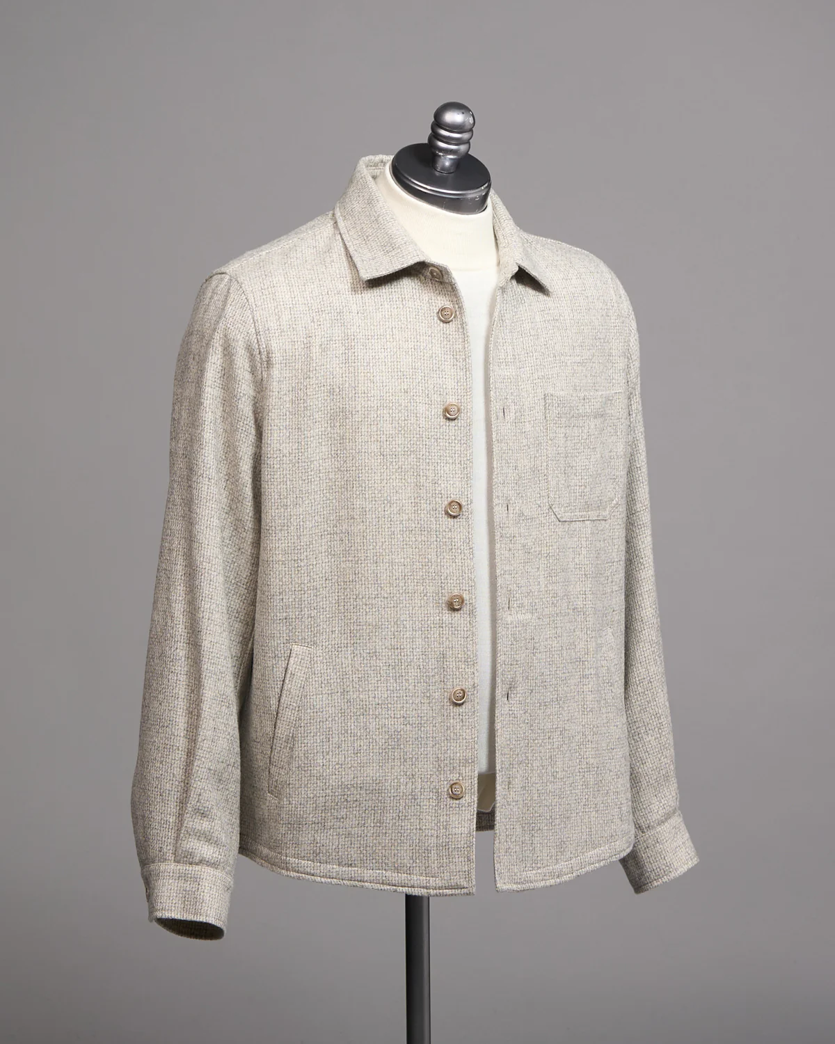 Alpaca Wool 'Chester' Shirt Jacket