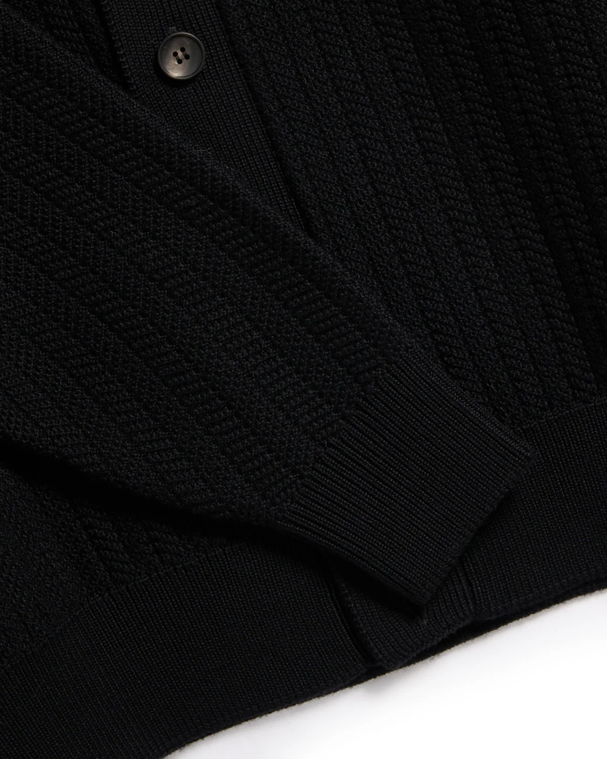 Jacquard Knit Full Button Sweater Shirt - Image 2
