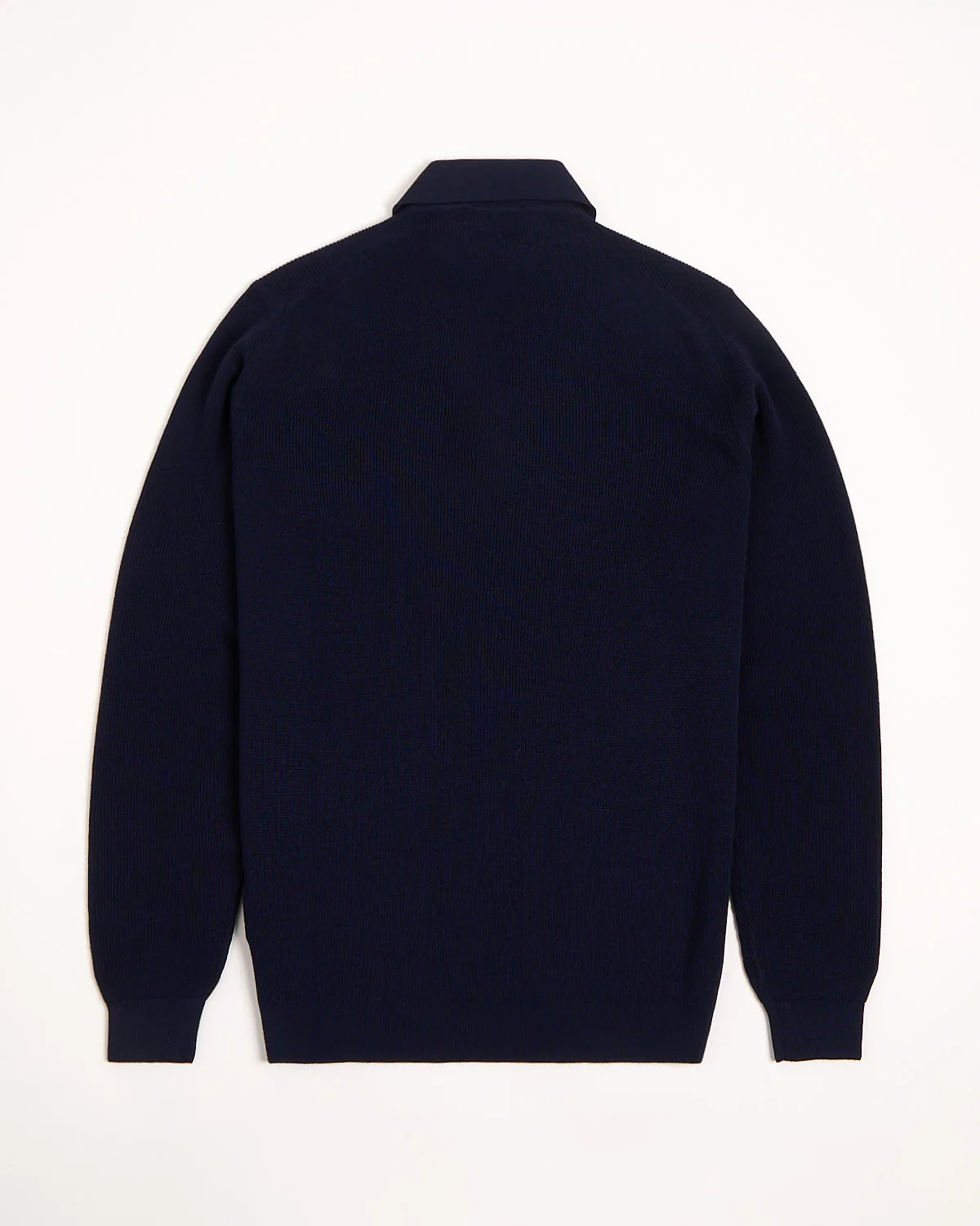 Liquid Jersey Wool Elevated Long Sleeve Polo - Image 3