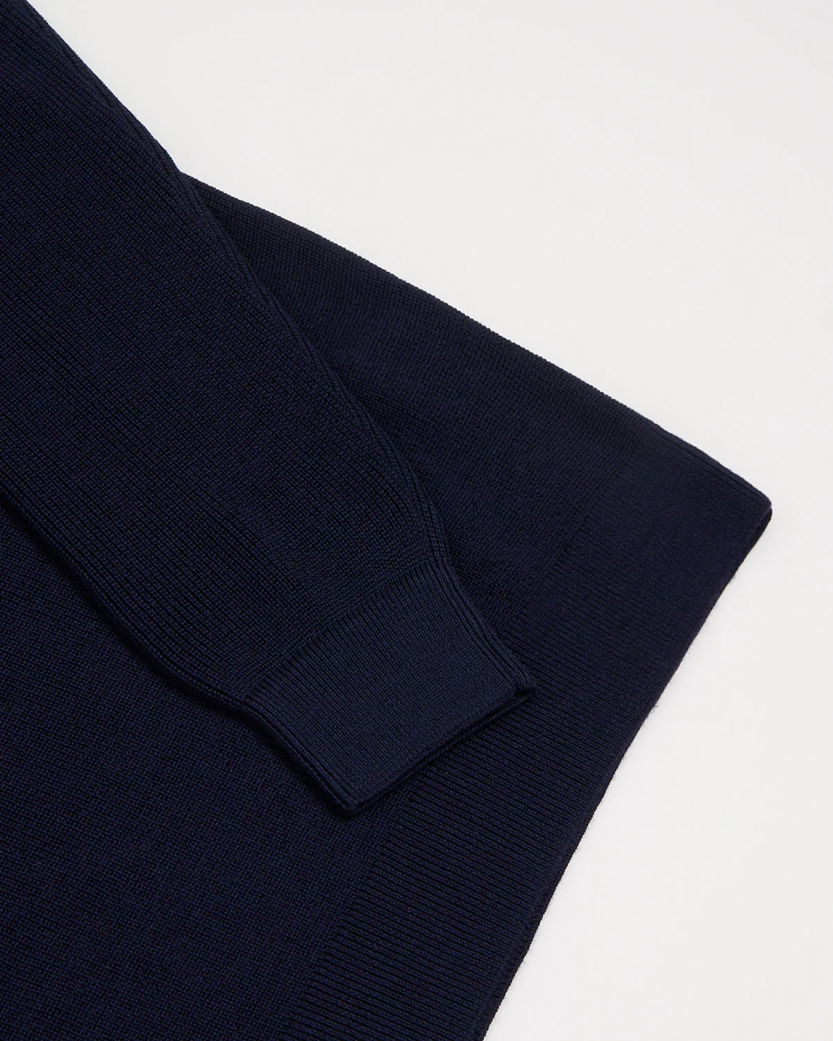 Liquid Jersey Wool Elevated Long Sleeve Polo - Image 4