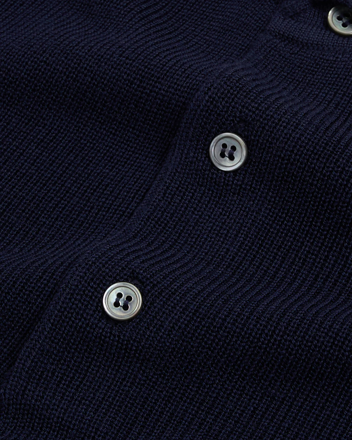 Liquid Jersey Wool Elevated Long Sleeve Polo - Image 5