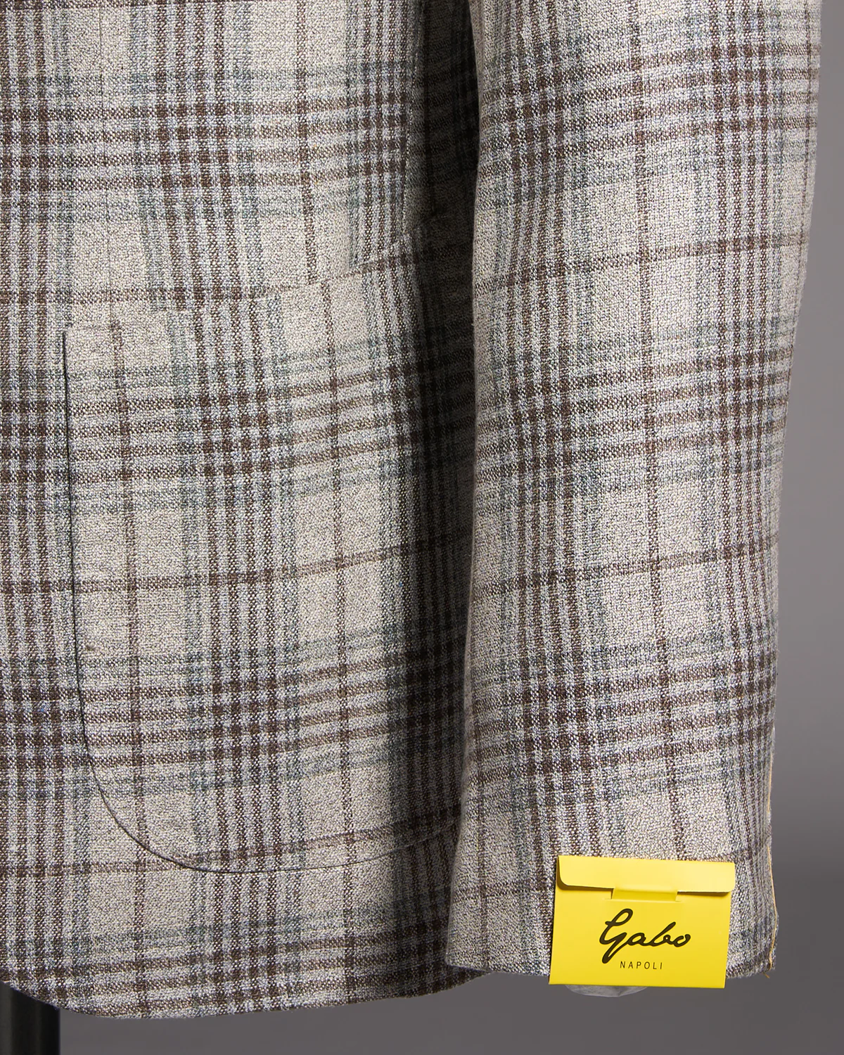 Salina Silk & Wool Hopsack Check Neopolitan Jacket - Image 3